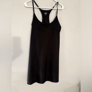 Old Navy Power Soft‎ Dress Racer Back Sleeveless Built In Bra Black Workout L
